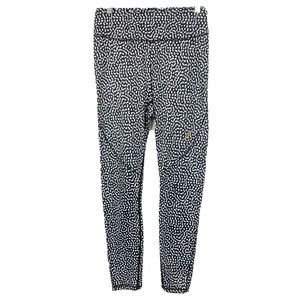 Doyoueven Leggings Womens Sz‎ M Black White Stretch Polka Dot High Rise